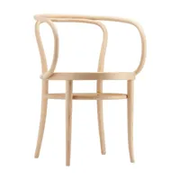 thonet - chaise avec accoudoirs 209 m pure materials - frêne clair/huilé/lxhxp 54x75x57cm