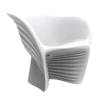 vondom - fauteuil de jardin biophilia - blanc/mat/lxpxh 91x65x76cm