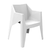 vondom - fauteuil voxel - blanc/opaque/lxhxp 63x80x60cm