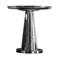 gervasoni - next 142 - table basse - aluminium/poli/h 63cm / ø 60cm/pied: ø 35cm