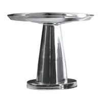 gervasoni - next 144 - table basse - aluminium/poli/h 50cm / 60cm/pied: ø 35cm