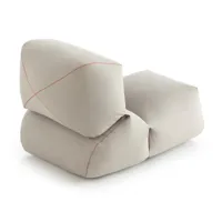 gan - grapy - fauteuil rembourré - gris/lxpxh 100x70x60cm