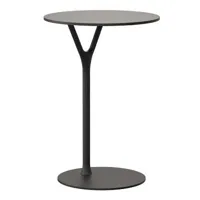 frost - wishbone - table d'appoint h 65cm - noir/h 65cm / ø 45cm