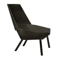 e15 - e15 ec03  eugene - fauteuil - noir/laqué/lxpxh 76x89x100cm