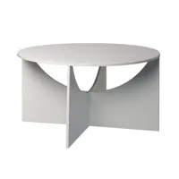 e15 - e15 fk05 charlotte - table basse - blanc/ø 76,5cm