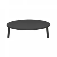 e15 - e15 pa05 leila - table basse - noir/ø 70cm