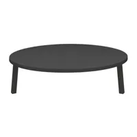 e15 - e15 pa05 leila - table basse - noir/ø 120cm