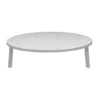 e15 - e15 pa05 leila - table basse - blanc/ø 120cm