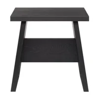 e15 - tabouret/table d'appoint langley - noir/teinté, laqué/lxpxh 48x35x47cm