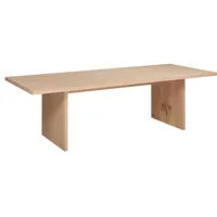 e15 - e15 ta23 ashida - table de salle à manger - chêne/blanc pigmentée/lxpxh 220x104,8x75cm