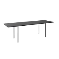 e15 - e15 ta14 anton - table de salle à manger - chêne noir/laqué/lxpxh 200x100x75cm /structure noir