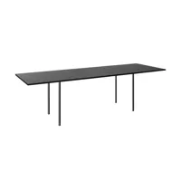 e15 - e15 ta14 anton - table de salle à manger - chêne noir/laqué/lxpxh 250x100x75cm /structure noir