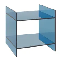 e15 - table d'appoint drei - bleu foncé/lxpxh 40x40x40cm