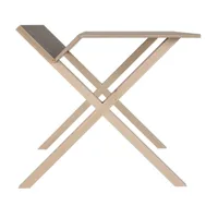 moormann - table de bureau kant - gris poussière ral 7037/linoleum/l x w x h: 190 x 105 x 74cm