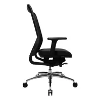 wagner - ergomedic 100-1 - chaise de bureau - noir/piètement étoilé 5 branches/avec roulettes souples pour sol durs