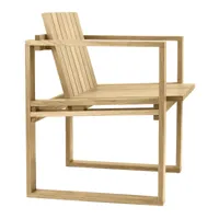 carl hansen - chaise de jardin bk10 - teck non traité/fsc™ certifié/lxhxp 63,5x76x63cm