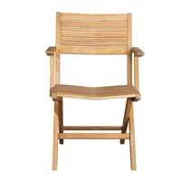 cane-line - chaise de jardin avec accoudoirs pliable flip - teck/lxhxp 56x85x58cm
