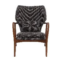 pols potten - chaise avec accoudoirs peggy - gris/étoffe rough/structure en frêne/lxhxp 68x85x66cm