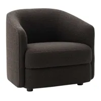 new works - fauteuil covent - charbon/étoffe karakorum charcoal 006/lxhxp 80x73x72cm