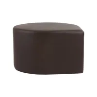 aytm - pouf stilla cuir - brun/cuir/lxlxh 70x60x36,5cm
