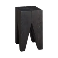 e15 - édition limitée table d'appoint st04 backenzahn - noir/27x27x47cm