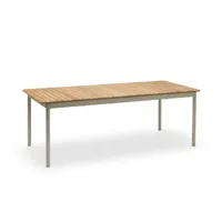 fritz hansen - skagerak - table de jardin pelago - teck, ivoire/lxlxh 214x90,5x74cm/renouvelable