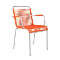 jan kurtz - chaise de jardin mya spaghetti - orange/lxhxp 57x85x57cm/charge maximale : 120 kg