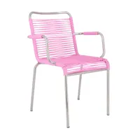 jan kurtz - chaise de jardin mya spaghetti - rose/lxhxp 57x85x57cm/charge maximale : 120 kg