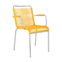 jan kurtz - chaise de jardin mya spaghetti - jaune/lxhxp 57x85x57cm/charge maximale : 120 kg