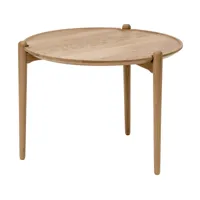 design house stockholm - table d'appoint aria high - chêne naturel/hxø 46x60cm