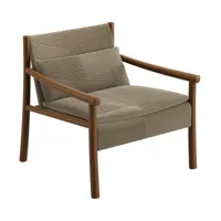 arper - chaise longue de jardin avec coussins kata structure en robinier - linen - 3e00001/maille 3d micro-rembourrée/lxlxh 77x77,5x76cm/cadre robinie