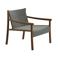 arper - chaise longue de jardin kata structure en robinier - water - 3b00001/tissu jersey 3d à rayures/lxlxh 77x77,5x76cm/cadre robinier l23
