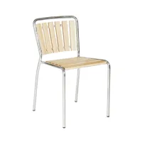 embru - chaise de jardin haefeli modèle 1020 - natur/galvanisé à chaud, laqué/lxlxh 45x51x77cm/empilable