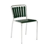 embru - chaise de jardin haefeli modèle 1020 - vert sapin/galvanisé à chaud, laqué/lxlxh 45x51x77cm/empilable