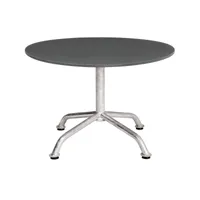 embru - table d'appoint de jardin lounge haefeli modèle 1112 - gris cendré/galvanisé, revêtu par poudre/h x ø 40x60cm