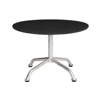 embru - table d'appoint de jardin lounge haefeli modèle 1112 - noir graphite/galvanisé, revêtu par poudre/h x ø 40x60cm