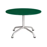 embru - table d'appoint de jardin lounge haefeli modèle 1112 - vert sapin/galvanisé, revêtu par poudre/h x ø 40x60cm