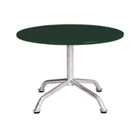 embru - table d'appoint de jardin lounge haefeli modèle 1112 - vert sapin/galvanisé, revêtu par poudre/h x ø 40x60cm