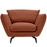 nuuck - fauteuil kvinde - cuivre/housse (90%polyester, 10% acrylique)/lxhxp 120x90x102cm