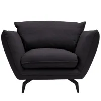 nuuck - fauteuil kvinde - graphite/housse (90%polyester, 10% acrylique)/lxhxp 120x90x102cm