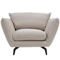 nuuck - fauteuil kvinde - nature/housse (90%polyester, 10% acrylique)/lxhxp 120x90x102cm