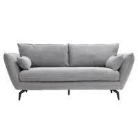 nuuck - canapé de 2 places kvinde - gris clair/housse (90%polyester, 10% acrylique)/lxhxp 190x90x102cm