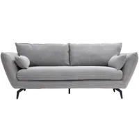 nuuck - canapé de 2 places kvinde - gris clair/housse (90%polyester, 10% acrylique)/lxhxp 220x90x102cm