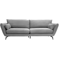 nuuck - canapé de 4 places kvinde - gris clair/housse (90%polyester, 10% acrylique)/lxhxp 260x90x102cm