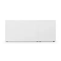 piure - sideboard edit q 181,3x48x87,5cm avec porte double - blanc/anthracite/mat/1 case avec porte single/2 cases avec porte double/structure acier a