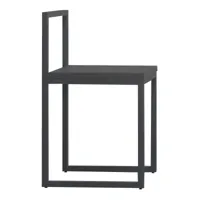 cappellini - chaise fronzoni '64 - noir/mat/lxhxp 45x73x42,5cm