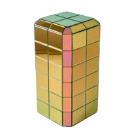 pols potten - table d'appoint m pillar pixel - multicolore/lxlxh 31,8x31,8x68cm