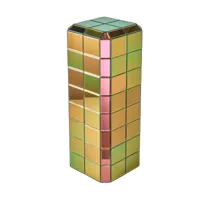 pols potten - table d'appoint l pillar pixel - multicolore/lxlxh 31,8x31,8x87,7cm