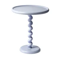 pols potten - table d'appoint twister - bleu clair/h 56cm x ø 46cm