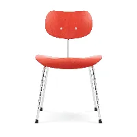 wilde + spieth - chaise support chromé se 68 eiermann - orange sanguine/teinté/lxlxh 42x47x79cm/structure chrome